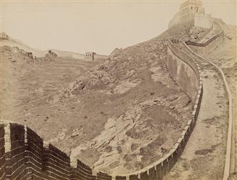 (CHINA) Album with 25 photographs depicting the walls, temples, city streets, and municipal buildings of Peking (Beijing) as well as th